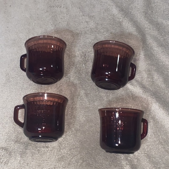 Forte Crisa Mexico Amethyst Purple Glass Mugs- Vintage - Picture 2 of 7